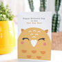Cute Kawaii Owl Best Mum Ever Mother's Day Card, thumbnail 1 of 4