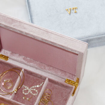 Personalised Velvet Jewellery Box, 9 of 11