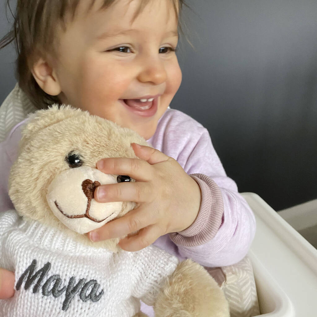 Personalised Teddy And Unisex Baby Clothes Gift Set By A Type Of Design