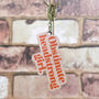 Feminist 'Obstinate Headstrong Girl' Wooden Keyring, thumbnail 5 of 6