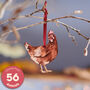Rhode Island Red Hybrid Hanging Chicken Decoration, thumbnail 1 of 10