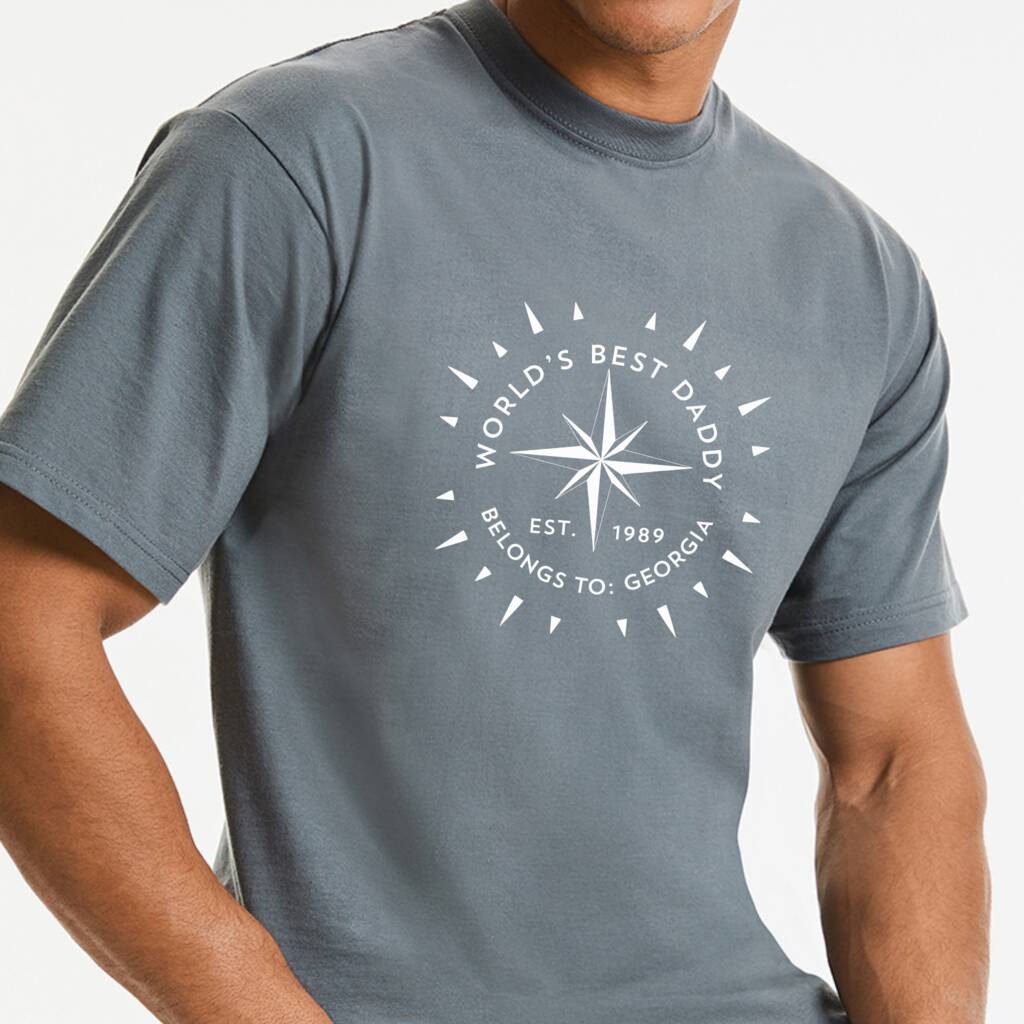 Personalised Compass T Shirt, 1 of 3