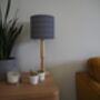 Navy Lampshade With White Spots, thumbnail 4 of 6
