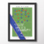 Rangers Nine In A Row Laudrup Goal Poster, thumbnail 8 of 8
