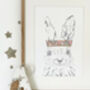 Liberty Bunny Nursery Print, thumbnail 4 of 6
