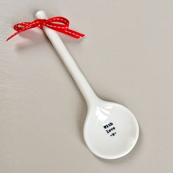 Porcelain Heart / With Love Spoon ~ Boxed, 4 of 7