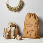 Personalised Christmas Hessian Sack Large Residence, thumbnail 4 of 4