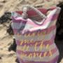 Bring Me All The Peonies Beach Tote Bag, thumbnail 4 of 4