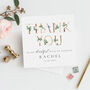Personalised Floral Bridesmaid Card | Thank You Card, thumbnail 2 of 3