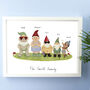 Personalised Garden Gnome Print, thumbnail 1 of 4