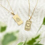 Personalised Heart Tarot Card Necklace, thumbnail 2 of 6