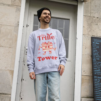 The Trifle Tower Men's Christmas Jumper, 3 of 4