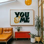 You And Me Print, Romantic Print, thumbnail 4 of 8