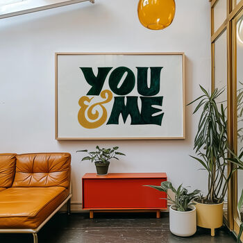 You And Me Print, Romantic Print, 4 of 8
