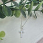 Children's Baptism Christening Or Holy Communion Sterling Silver Cross Necklace Gift, thumbnail 3 of 8