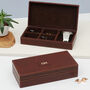 Personalised Patch Leather Jewellery And Watch Box, thumbnail 1 of 3