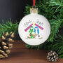 Personalised Nativity Silent Night Bauble, thumbnail 3 of 4