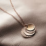 Personalised Hammered Family Disc Necklace, thumbnail 9 of 12