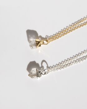 April Birthstone Herkimer Diamond Necklace, 2 of 2