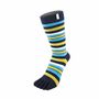 Essential Everyday Mid Calf Stripy Cotton Toe Socks, thumbnail 4 of 8