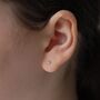 Tiny Dot Stud Earrings, thumbnail 2 of 5