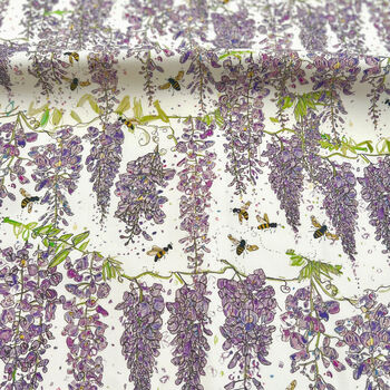 Wisteria Organic Cotton Tea Towel, 4 of 4