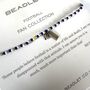 Brighton And Hove Albion Football Club Women Fan Bead Bracelet With Charms, thumbnail 2 of 5