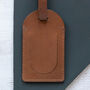 Set Of Two Personalised Leather Luggage Labels, thumbnail 8 of 12