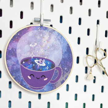 Space Tea Embroidery Kit, 3 of 9