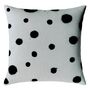 Hand Painted Sustainable Linen Cushion Polka Dot Print, thumbnail 4 of 12