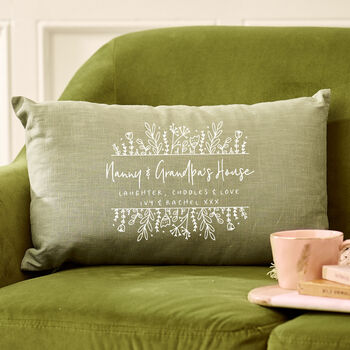 Personalised Grandma Linen Cushion, 3 of 6
