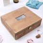 Personalised Antiqued Christening Memory Box, thumbnail 3 of 10