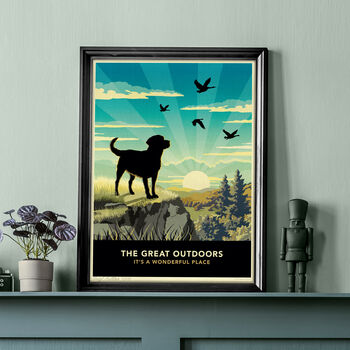Scenic Dog Lovers Gift. Labrador Limited Edition Print, 3 of 11