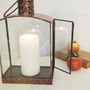 Antique Brass Candle Lantern, thumbnail 3 of 4