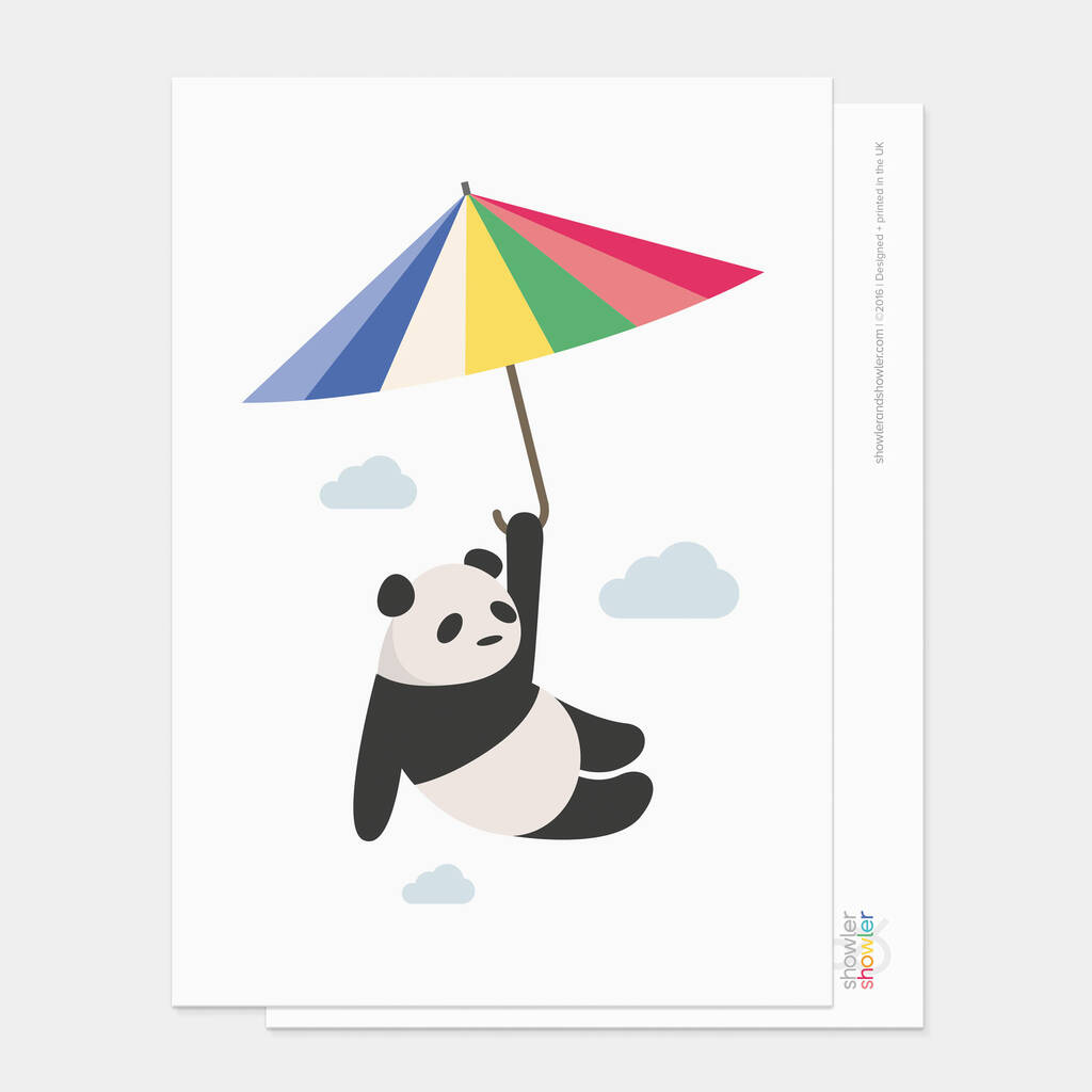 Mr Panda Parsol Postcard