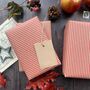 Red Stripe Paper Fibre Wrapping Paper Set, thumbnail 7 of 12
