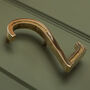 Premium Floating Engraved House Numbers In Brass Finish, thumbnail 6 of 12