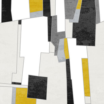 Mustard Yellow Set Of Three Abstract Fine Art Prints, 6 of 8