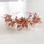 Rose Gold Bridal Headpiece, thumbnail 4 of 5