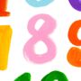 Numbers Colourful Kids Room Print, thumbnail 2 of 5