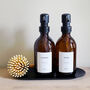 Amber Bottle With White Personalised Label And Black Pump, thumbnail 10 of 11