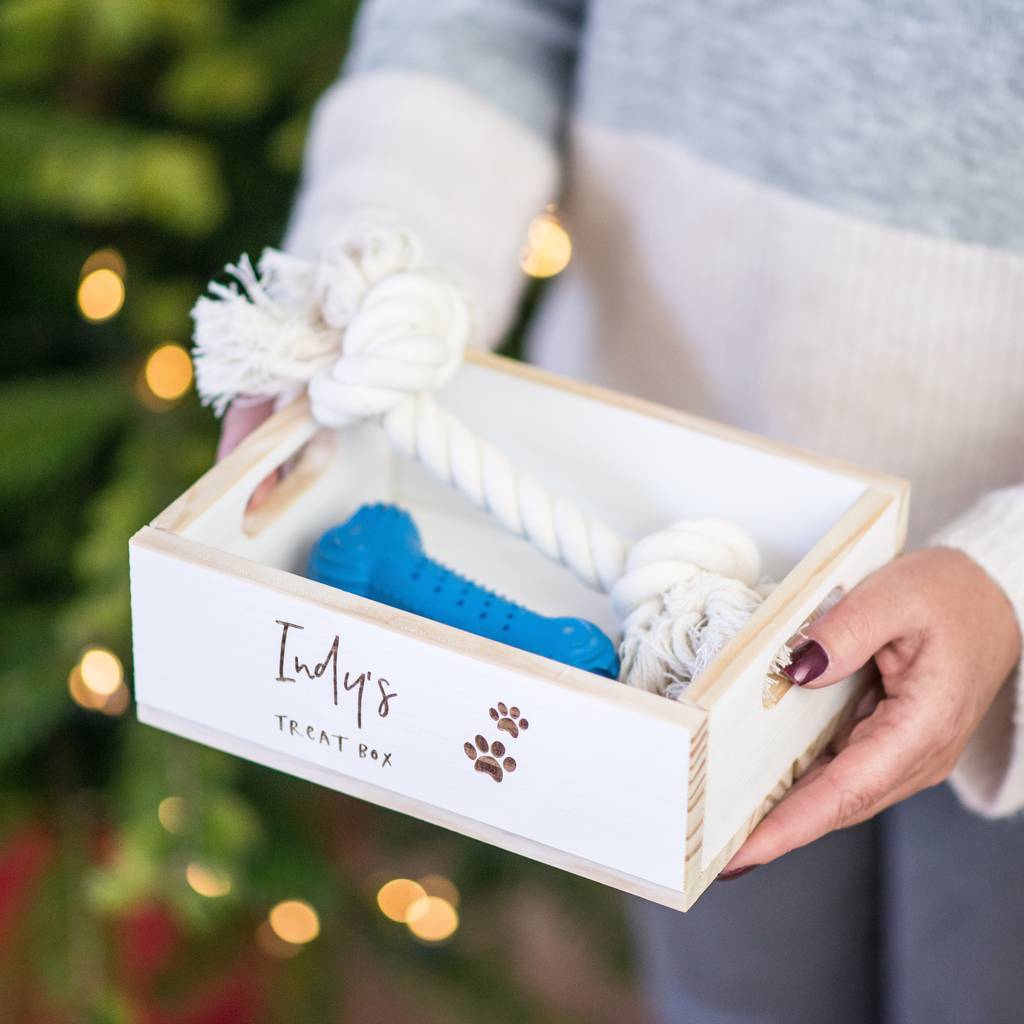 Personalised Pet Christmas Eve Treat Box, 1 of 3
