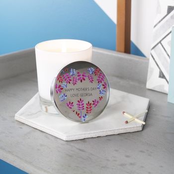 Floral Lid Mother's Day Luxury Scented Candle, 3 of 10