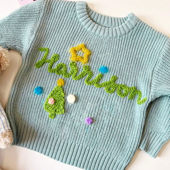 Personalised Name Knitted Cotton Jumper – Gift For Little Ones, 8 of 12