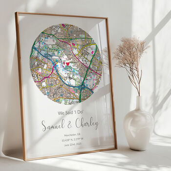 The Place We Said I Do Ordnance Survey Landranger Personalised Map Print Wedding Gift, 7 of 12