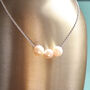 Handmade Sterling Silver Antique Pearl Necklace, thumbnail 8 of 9