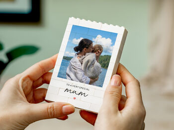 Personalised Mum Photo Block Keepsake Mother's Day Gift, New Mum And Birthday Present, 8 of 12