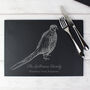 Personalised Country Style Pheasant Slate Placemat, thumbnail 1 of 3