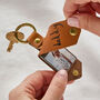 Personalised Leather Photo Keyring With Child’s Handwriting, thumbnail 1 of 6