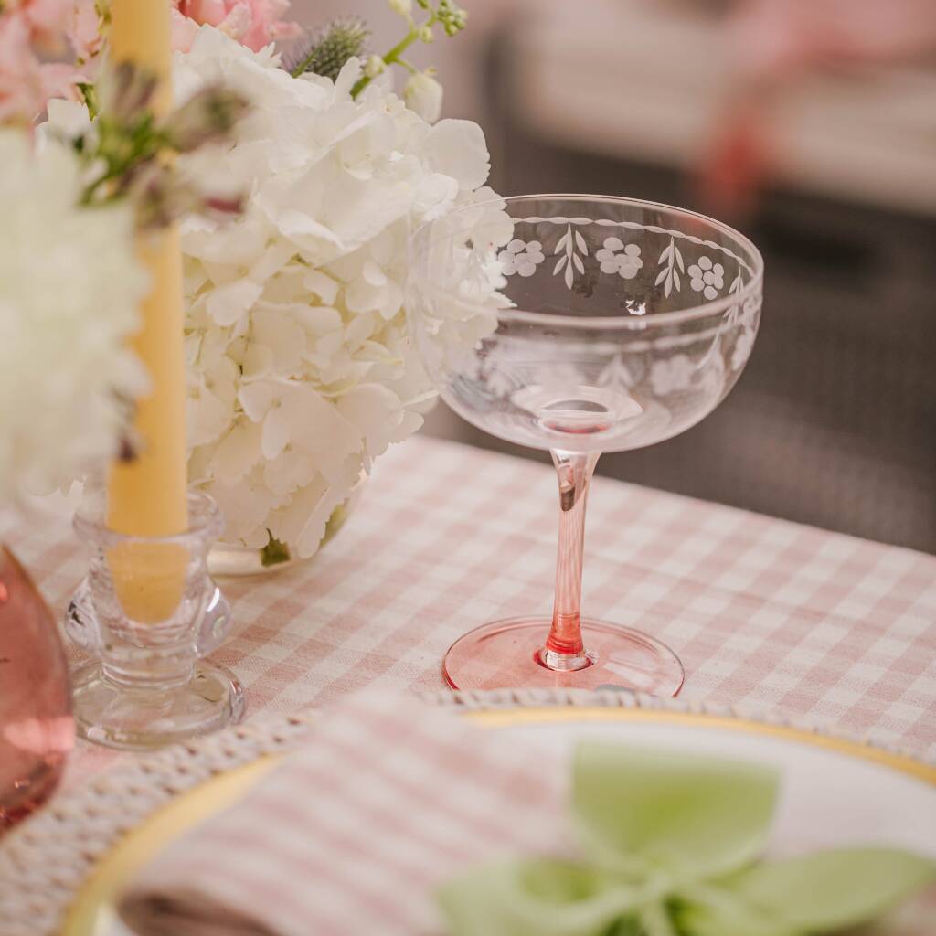 Pink Gingham Tablecloth By Truffle Tablescapes | notonthehighstreet.com